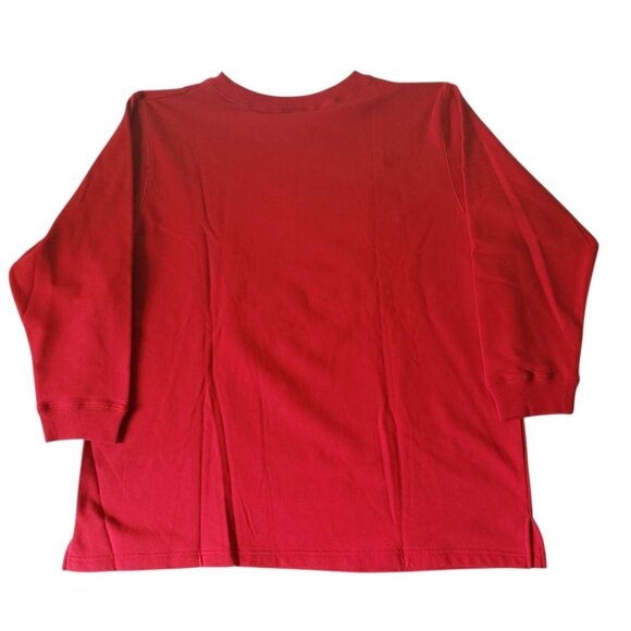 Quacker Factory Sweatshirt Women's Plus 1X July 4th Americana Embroidery Beads - Picture 2 of 4